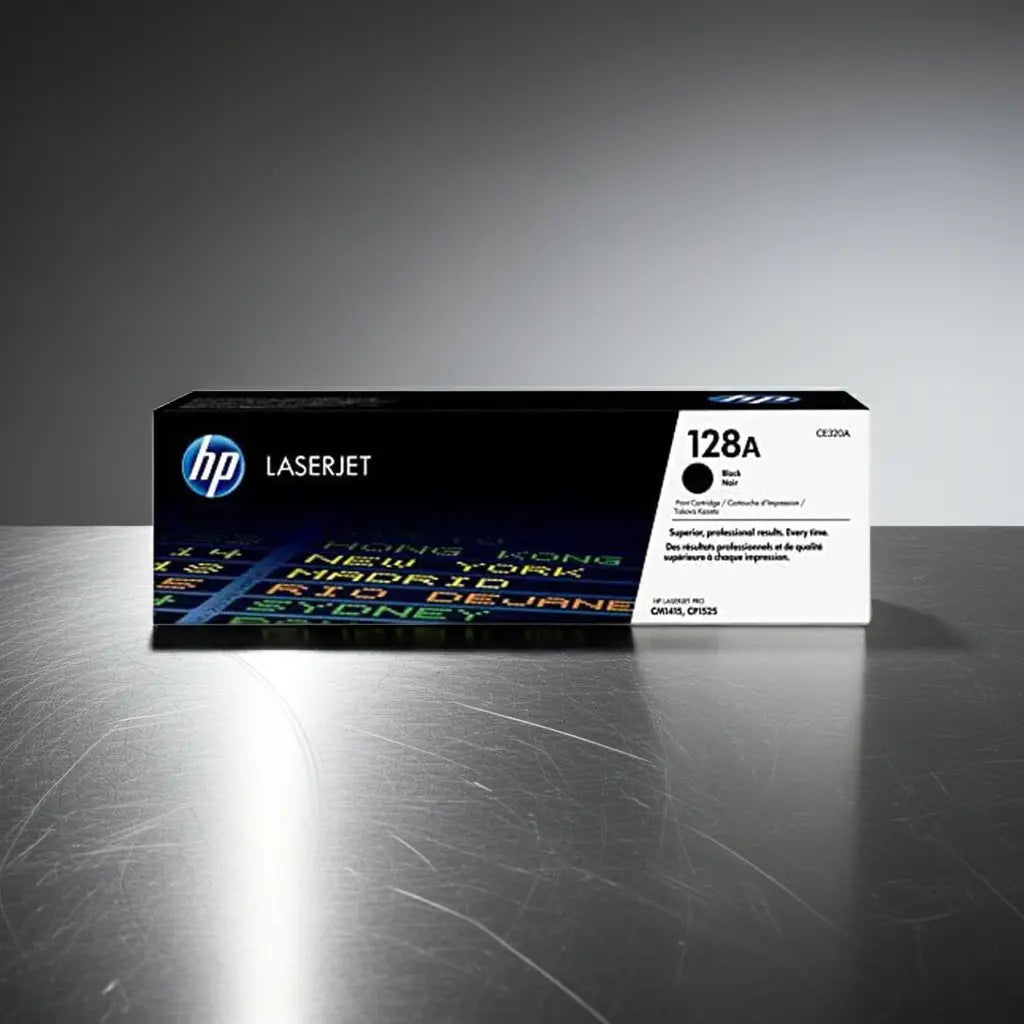 HP 128A Black Original LaserJet Toner Cartridge, CE320A Quality Printers