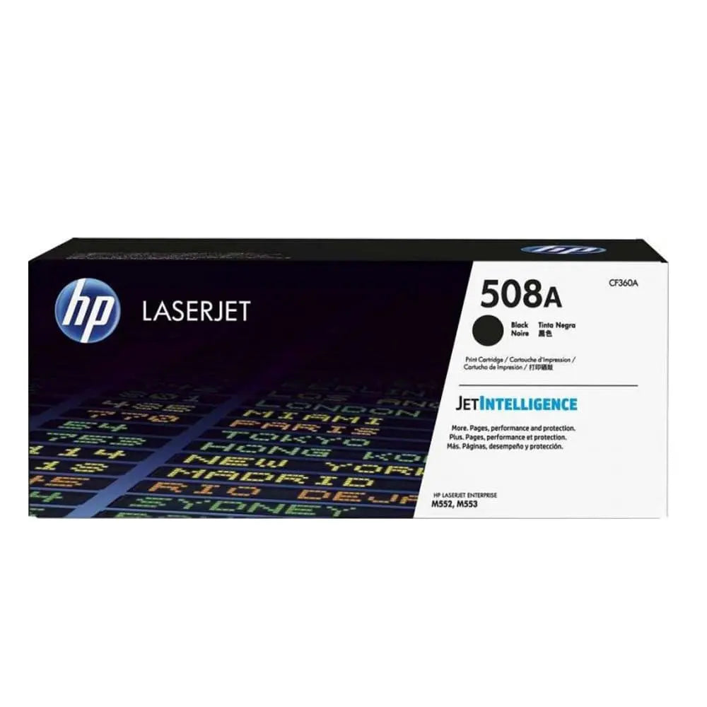 HP 508A Black Original LaserJet Toner Cartridge, CF360A Quality Printers