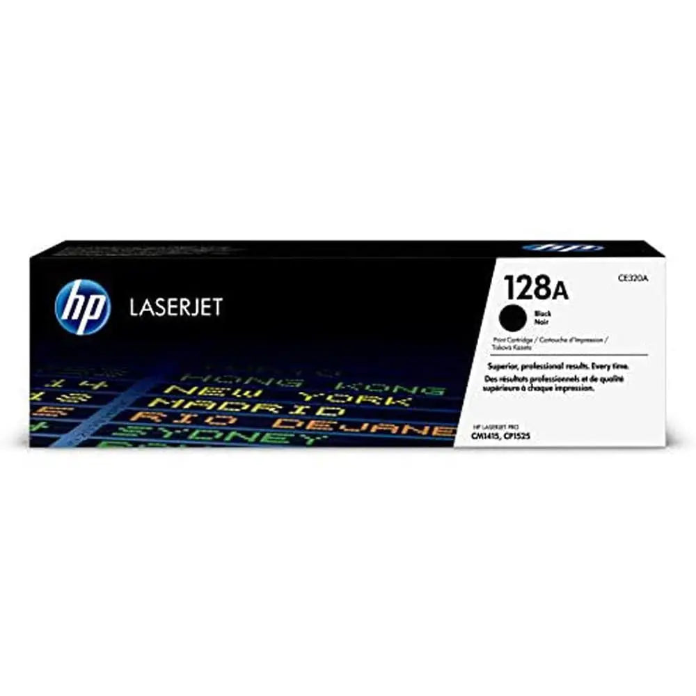 HP 128A Black Original LaserJet Toner Cartridge, CE320A Quality Printers