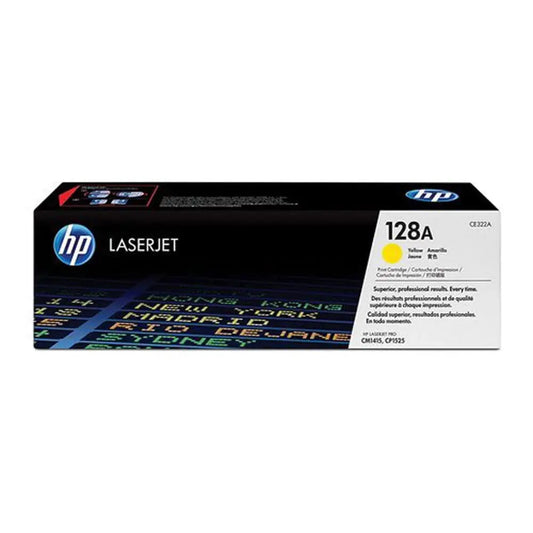 HP 128A Yellow Original LaserJet Toner Cartridge, CE322A Quality Printers