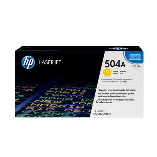 HP 504A Yellow Original LaserJet Toner Cartridge, CE252A Quality Printers