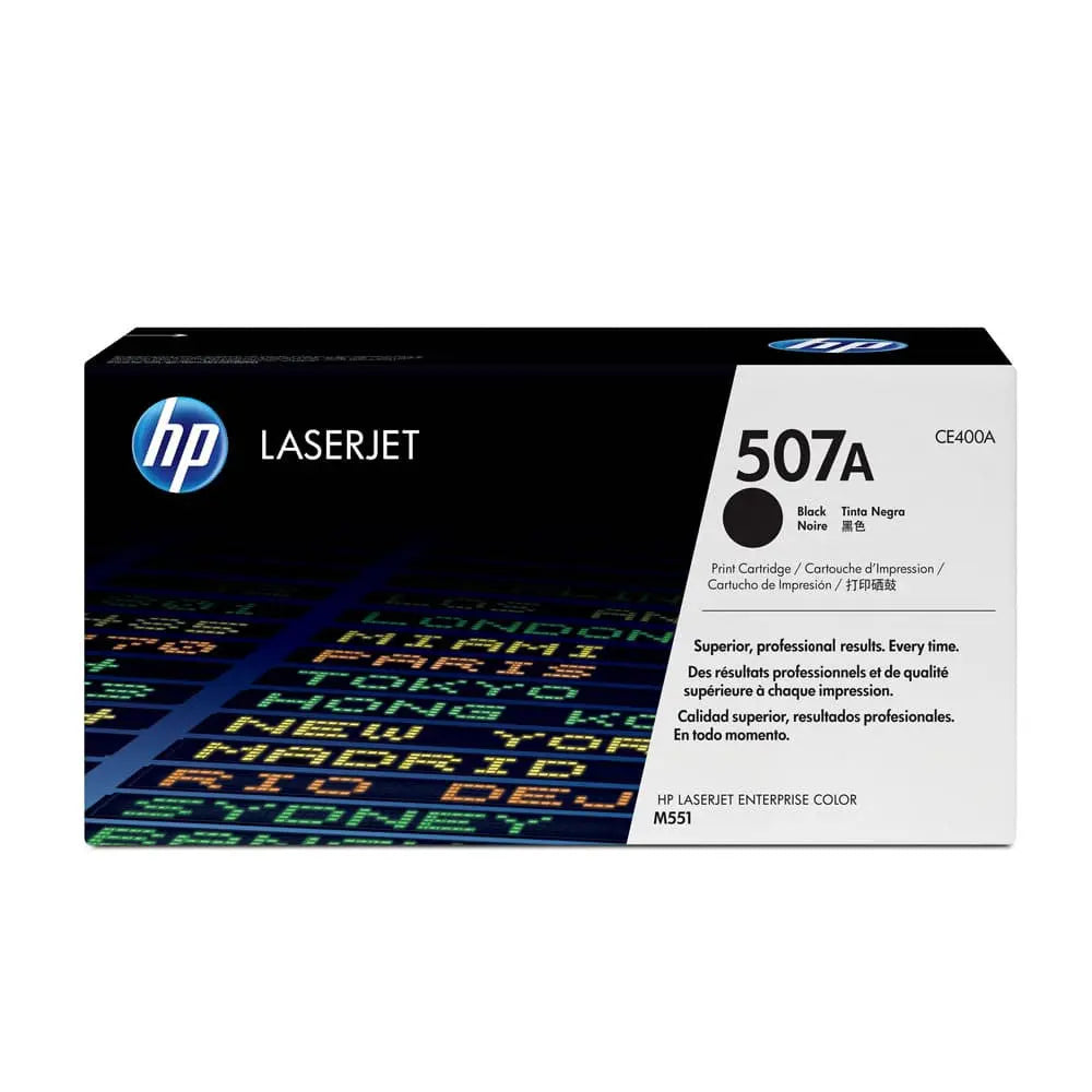 HP 507A Black Original LaserJet Toner Cartridge, CE400A Quality Printers