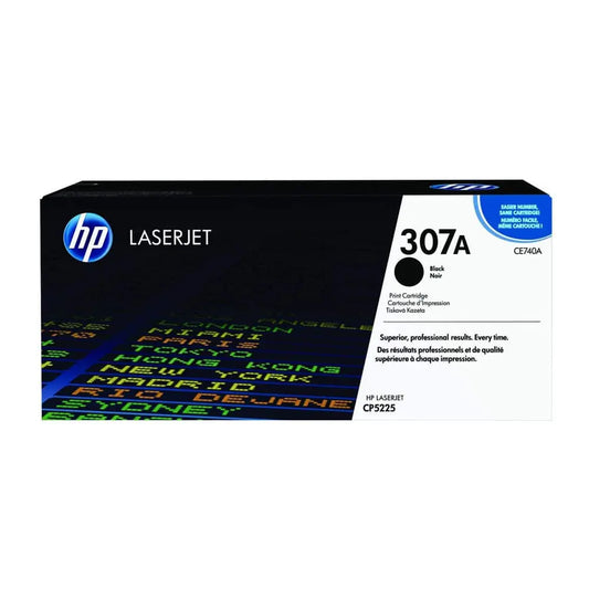 HP 307A Black Original LaserJet Toner Cartridge, CE740A Quality Printers