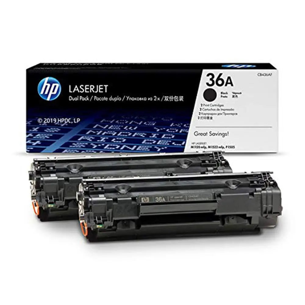 HP 36A Black Original LaserJet Toner Cartridge, CB436A Quality Printers